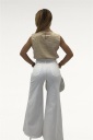 maglia crop smanicata precious